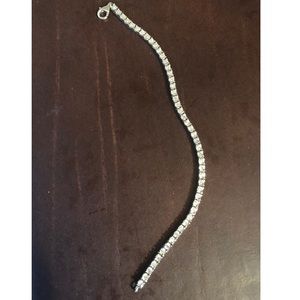 sterling silver cubic zirconia bracelet